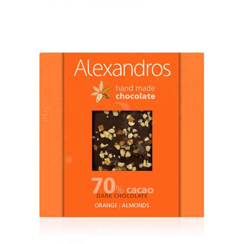 Alexandros Σοκολάτα Υγείας- Orange Almonds 90gr