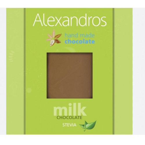 Alexandros Σοκολάτα Γάλακτος με Στέβια 90gr