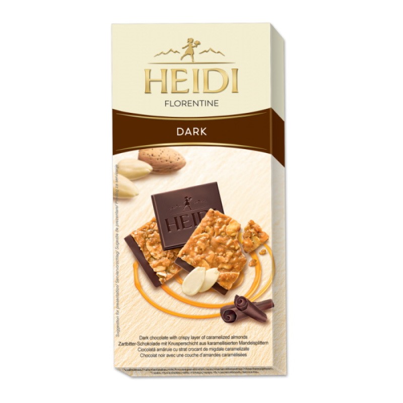 Heidi Dark Chocolate Florentine 100gr