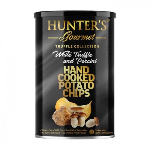 Hunter s Gourmet Hand Cooked Potato Chips WhiteTruffle And Porcini 40gr