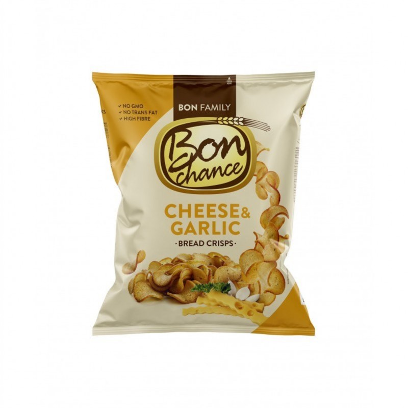 Bon Chance Cheese And Garlic  Bread Crisps 120gr