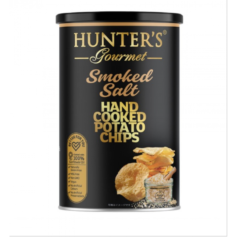 Hunter s Gourmet Hand Cooked Potato Chips Smoked Salt 40gr