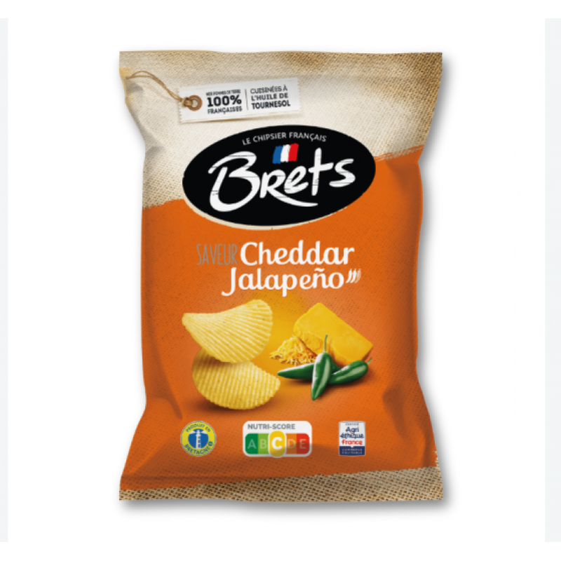 Brets Cheddar Jalapeno  125gr