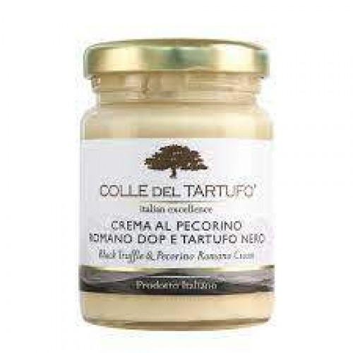 Black Truffle and Pecorino Romano PDO Cream Colle del Tartufo 90gr