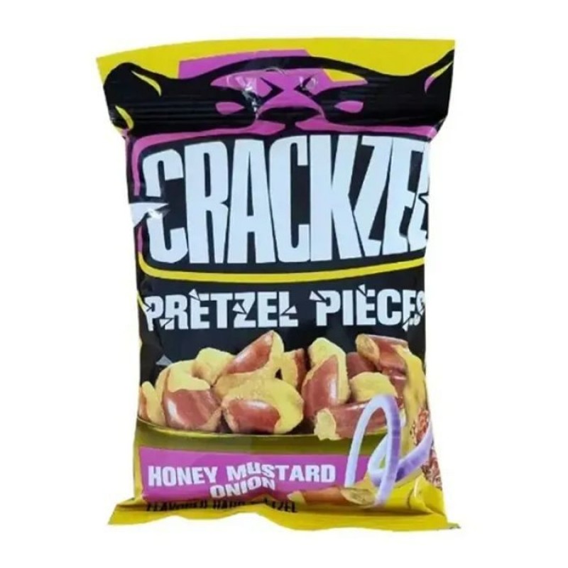 Crackzel Pretzel Pieces Honey Mustard Onion 85gr