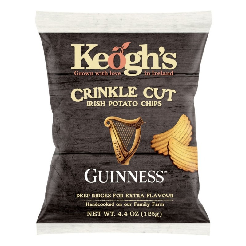 Keoghs Irish Potato Chips  Crinkle Cut With Guinness And Flamed Grilled Steak  125gr