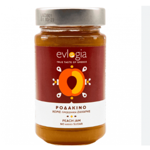 Evlogia Μαρμελάδα Χωρίς Ζάχαρη Ροδάκινο 280gr