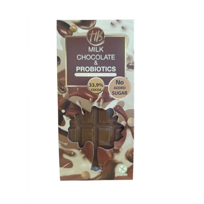Healthy Bites Σοκολάτα Γάλακτος 33.9 τοις εκατό Προβιοτικά 100gr