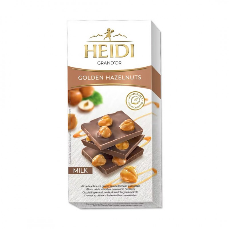 Heidi Grandor Milk Chocolate Golden Hazelnuts 100gr