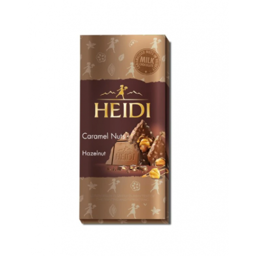 Heidi Milk Chocolate With Caramelised Hazelnuts 80gr