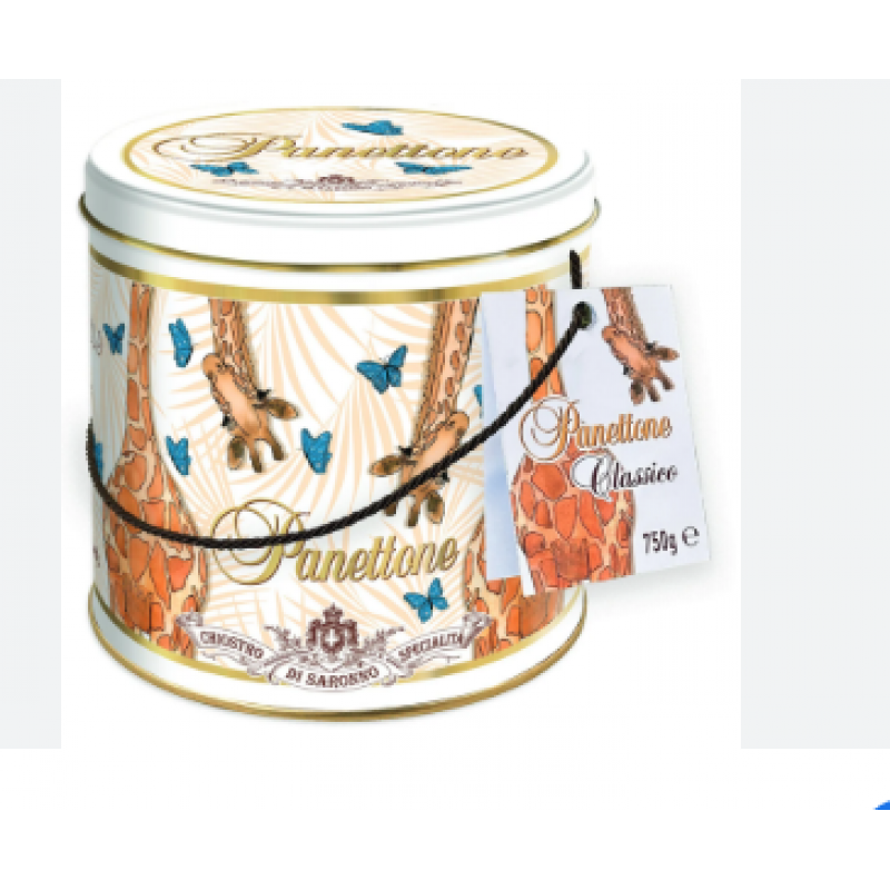 Panettone Clasico Chiostro Di Saronno Σε Μεταλλική Συσκευασία 750gr