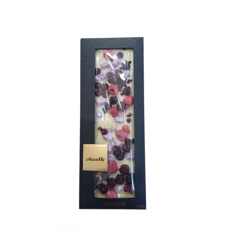 Choco Me Σοκολάτα  Λευκή Με Βατόμουρο 110gr