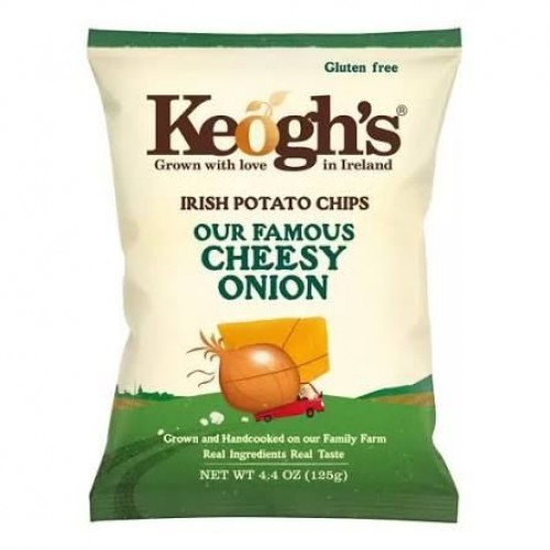 Keoghs Irish Potato Chips Our Famous Cheese Onion 125gr