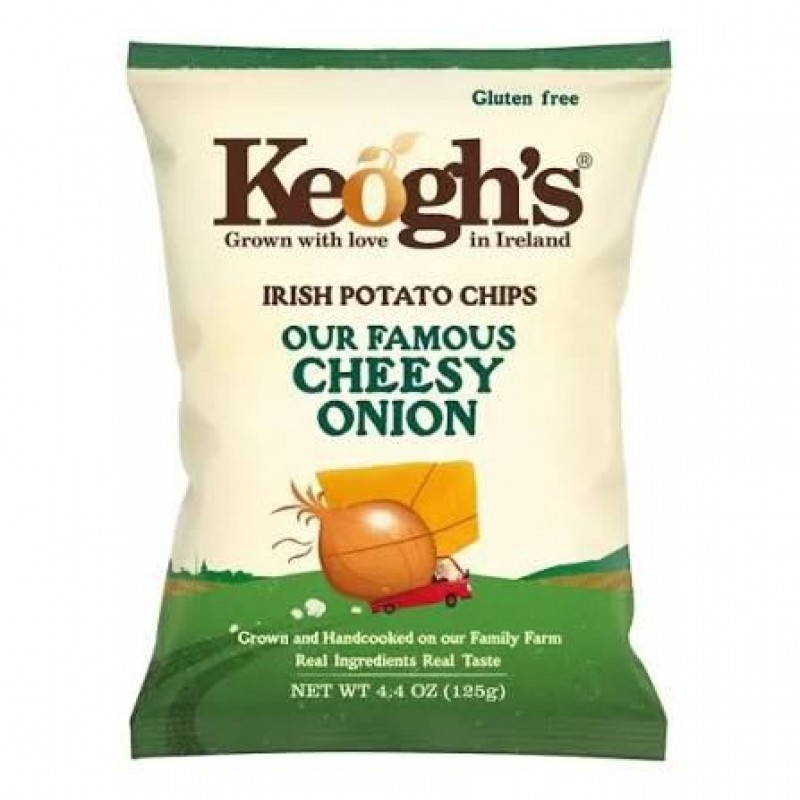Keoghs Irish Potato Chips Our Famous Cheese Onion 125gr