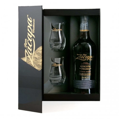 Ron Zacapa Edicion Negra Gift Box With Glasses