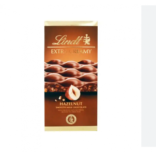 Lindt Σοκολάτα Γάλακτος Extra Creamy Φουντούκια 80gr