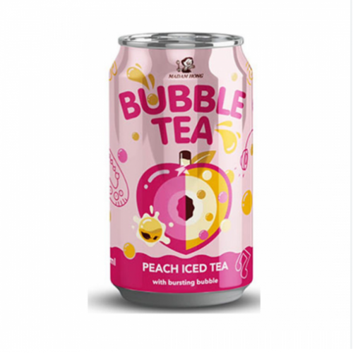 Madam Hong Bubble Tea Peach Iced Tea With Bursting Bubble