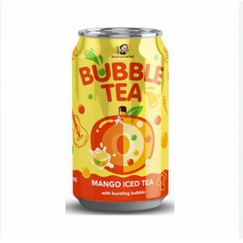 Madam Hong Bubble Tea Mango Iced Tea With Bursting Bubble