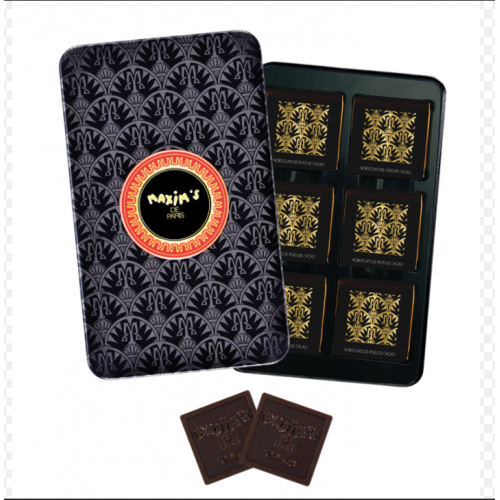 Maxim s De Paris 12 Dark  Chocolate Squares 48gr