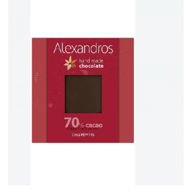 Alexandros Σοκολάτα Υγείας Με Chilli 90 gr