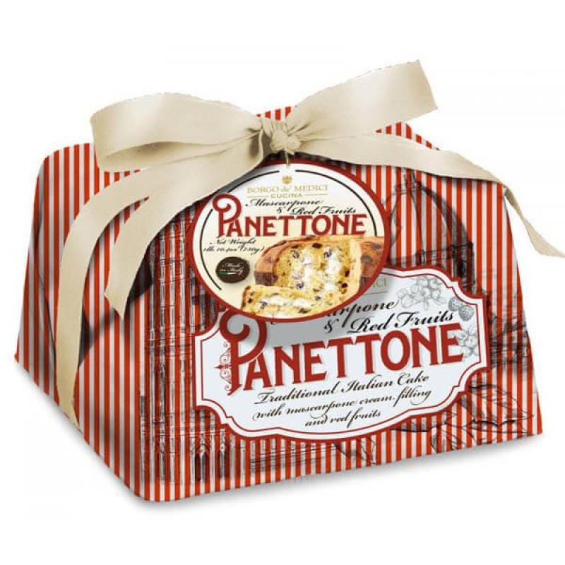 Panettone Mascarpone And Red Fruits Borgo De Medici 750gr