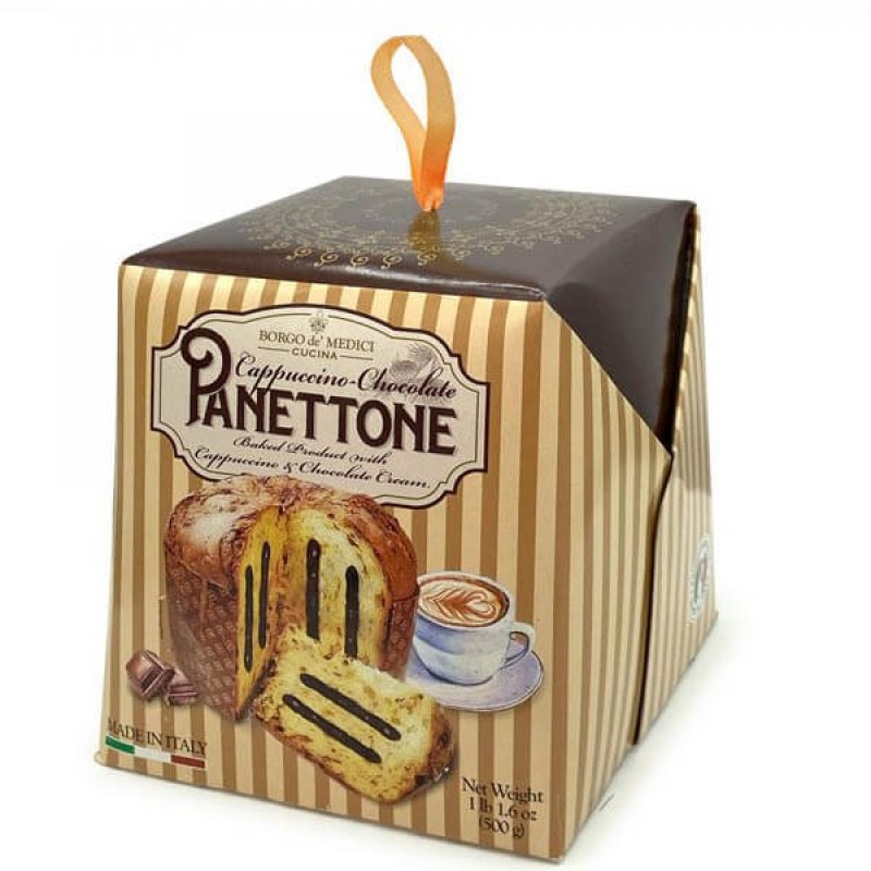 Panettone Cappuccino And Chocolate Borgo De Medici 500gr