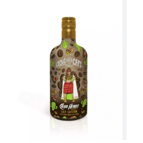 Cream Heroes Liqueur Tequila With Coffee Gift Pack With Glass