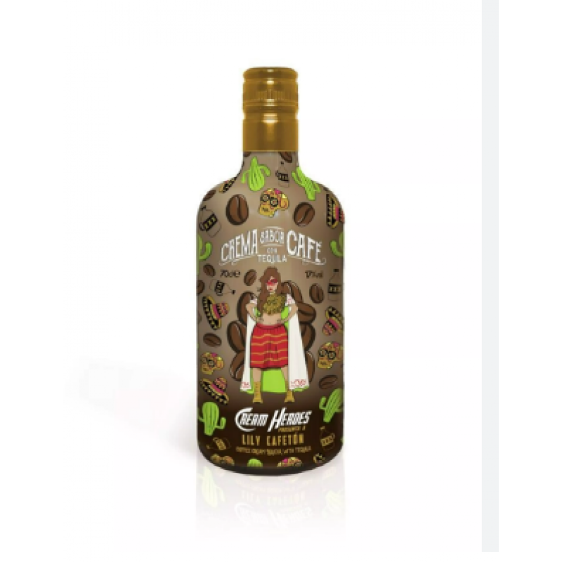Cream Heroes Liqueur Tequila With Coffee Gift Pack With Glass