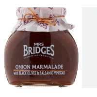 Mrs Bridges Onion Marmalade With Black OLives And Balsamic Vinegar 285gr