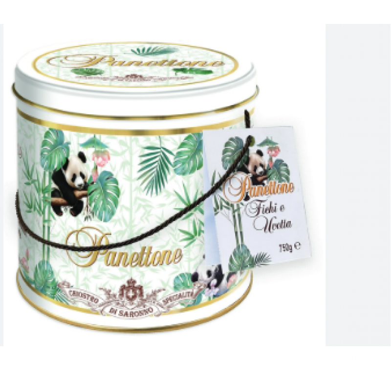 Panettone Σύκο και Σταφίδες  Chiostro Di Saronno Σε Μεταλλική Συσκευασία 750gr