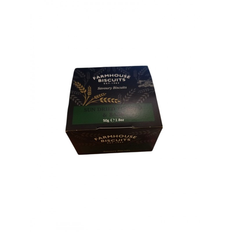 Farmhouse Biscuits Sun Dried Tomato And Basil 50gr