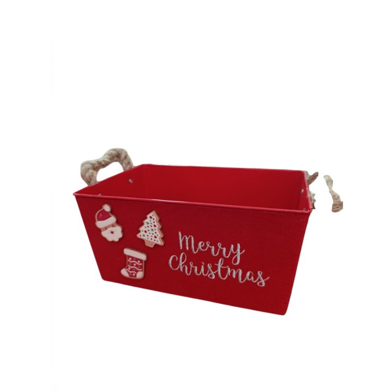 Χριστουγεννιάτικο Μεταλλικό Κασπώ 2 Φιαλών