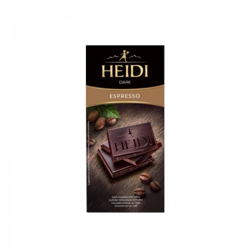 Heidi Dark Chocolate With Espresso 80gr