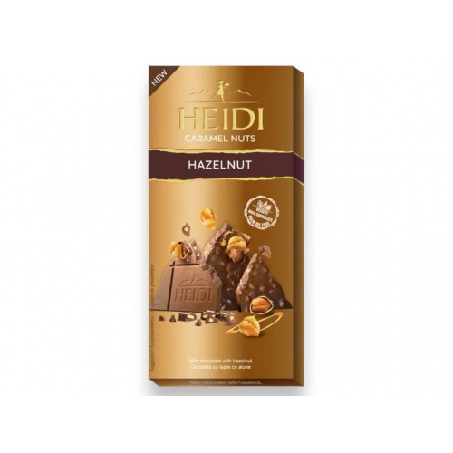 Heidi Milk Chocolate With Caramelised Hazelnuts 80gr