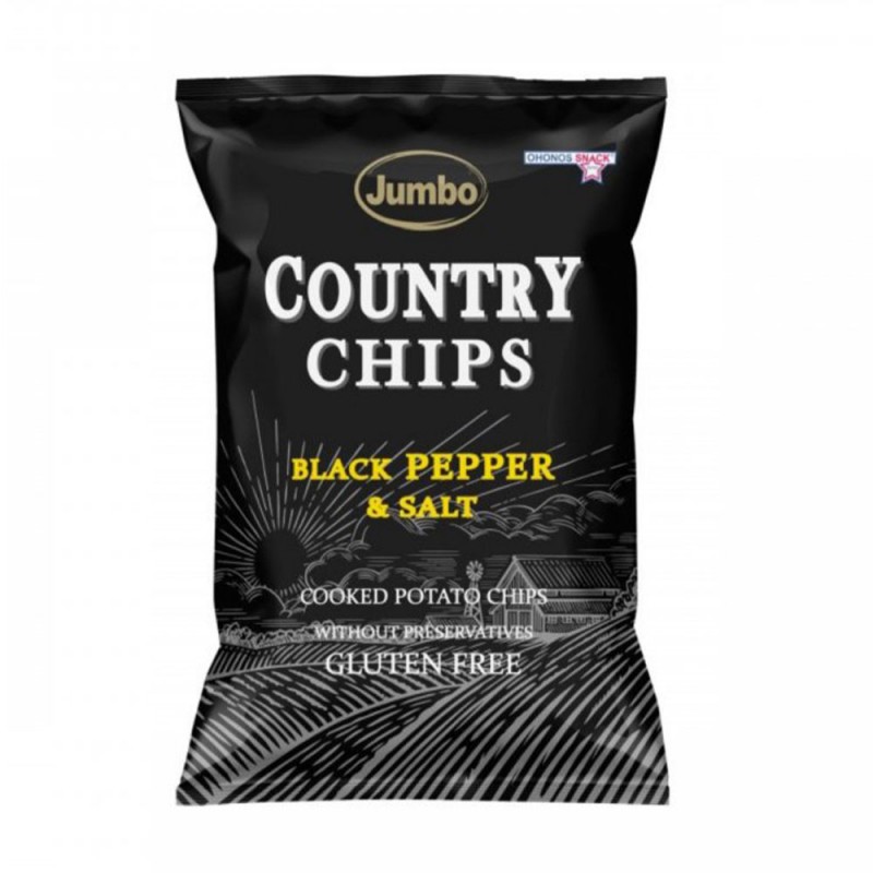 Country Chips Black Pepper and Salt 150gr