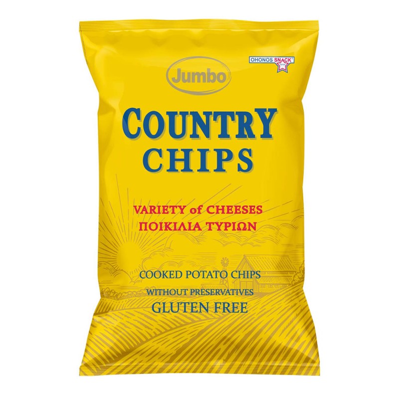 Country Chips Variety of Cheese 150gr