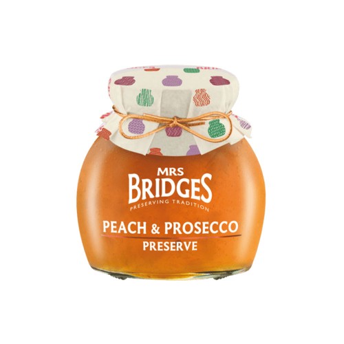 Mrs Bridges Peach and Prosecco Preserve 340gr