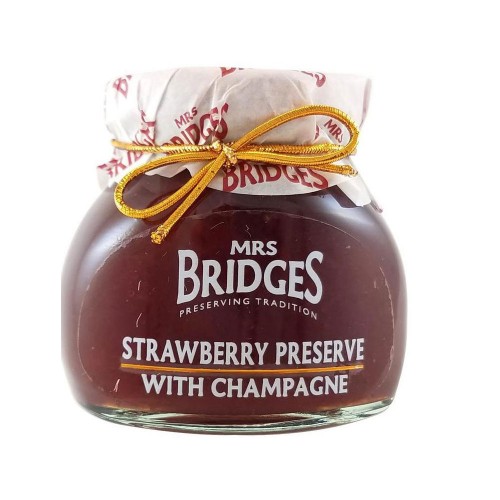 Mrs Bridges Strawberry Preserve With Champagne 340gr