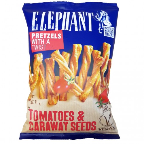 Elephant Pretzels With A Twist Tomatoes And Caraway Seeds 70gr