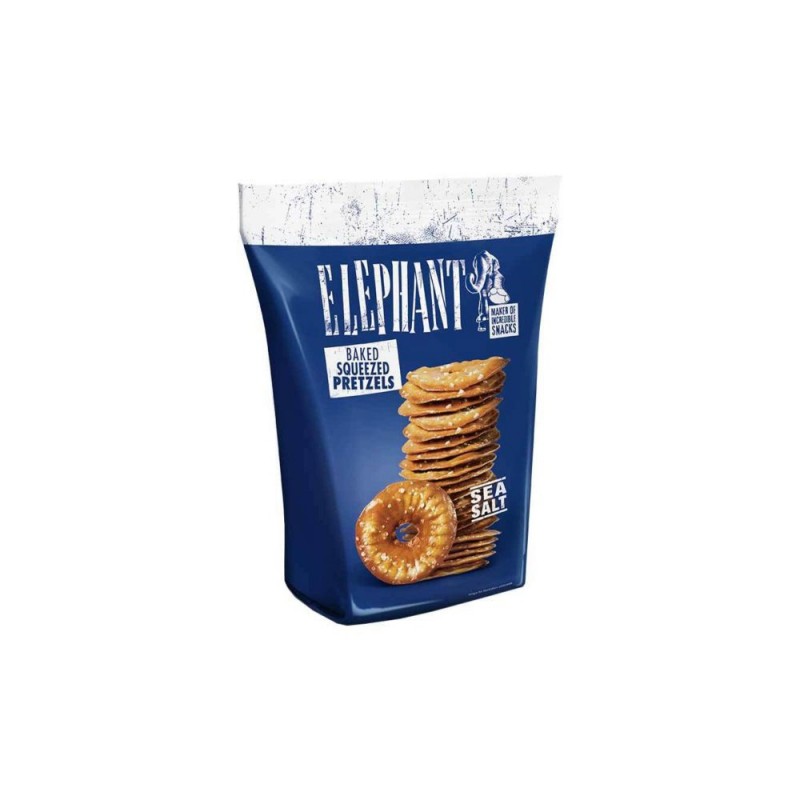 Elephant Baked Squeezed Pretzels Sea Salt 70gr