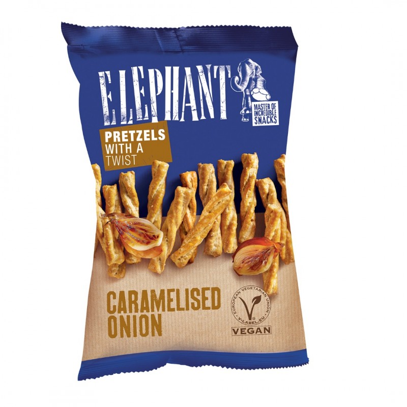 Elephant Pretzels With A Twist Caramelised Onion 70gr