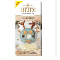 Heidi Χριστουγεννιάτικη Σοκολάτα Γάλακτος Milk And Cookies 90 gr