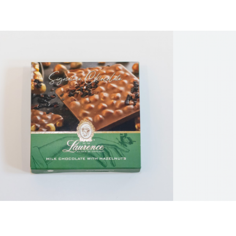 Laurece Signature Milk Chocolate With Hazelnuts 100gr