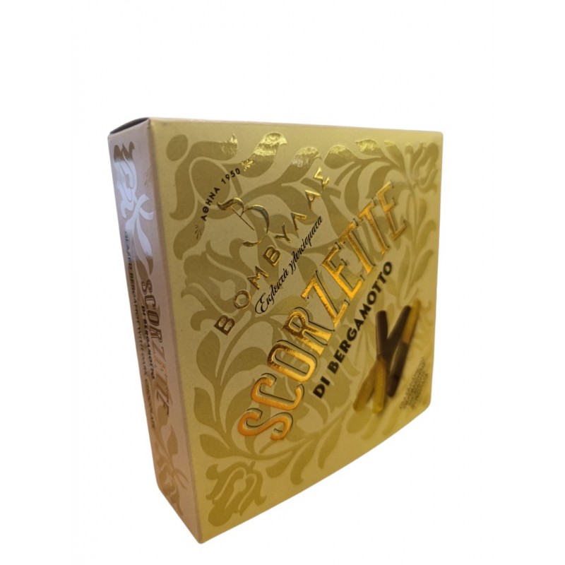 Βομβύλας Scorzette Γλασαρισμένο Περγαμόντο Με Μαύρη Σοκολάτα 150gr