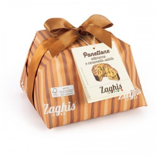 Panettone Zaghis Με Βερίκοκο και Αλατισμένη Καραμέλα