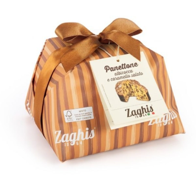 Panettone Zaghis Με Βερίκοκο και Αλατισμένη Καραμέλα