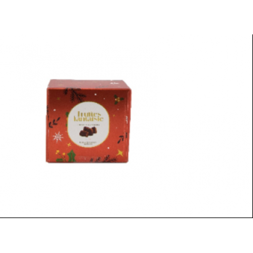 Truffles Fantaisie Cacao  Με Κομμάτια Φουντουκιού Σε Χριστουγεννιάτικο Κόκκινο Κουτί  100gr