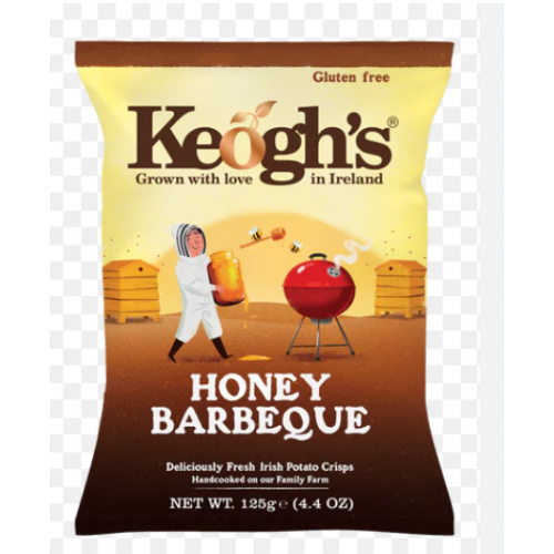 Keoghs Irish Potato Chips Honey Barbeque 125gr