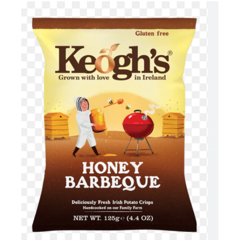 Keoghs Irish Potato Chips Honey Barbeque 125gr