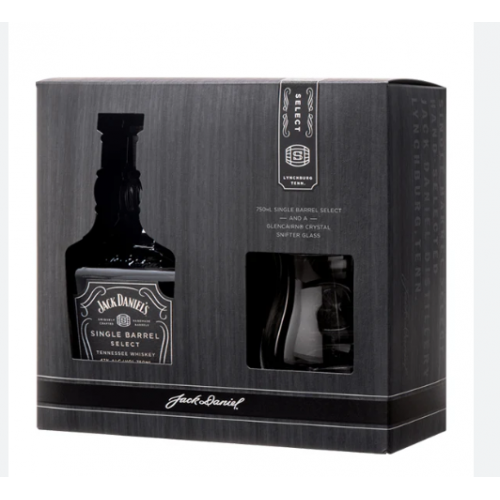 Jack Daniel s Single Barrel Gift Pack Με 1 Ποτήρι Glencairn